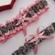 Wedding Garters Mossy Oak Baby Pink Camouflage Camo Set Keepsake Toss Plus Size Wedding Garters Prom