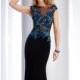 Black Multi Beaded Long Gown by Clarisse - Color Your Classy Wardrobe