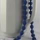 Collana lunga con perle di carta,long necklace, blu cobalto, pearl paper, perle di cartoncino ondulato, idea regalo, handmade, made in Italy