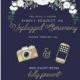 Unplugged Wedding Sign Navy and Gold- Unplugged ceremony sign -No phones or cameras please -  Navy and Gold wedding sign  - CANVAS