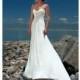 Spectacular Long Scoop Empire Sheath/ Column Chapel Train Wedding Gown - Compelling Wedding Dresses