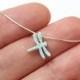 Dragonfly Opal Necklace, Sterling Silver, Opal Dragonfly Jewelry, Dragonfly Charm, Dragonfly Pendant, Opal Jewelry, Dragonfly Jewelry