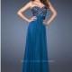 Chocolate La Femme 18581 - Chiffon Crystals Dress - Customize Your Prom Dress