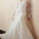 Stunning Alencon Lace Mermaid Sweetheart Neckline Natural Waistline Wedding Dress - overpinks.com