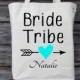 Wedding Tote, Bride Tribe Tote, Personalized Wedding Tote, Bride Tribe, Wedding, Canvas Cotton Tote