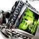 Silver Wedding Ring Victorian Gothic Engagement Band Green Peridot Cocktail Ring Raven Love Size 6