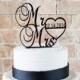 Wedding Cake Topper Personalized Mr Mrs cake topper with date