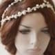 Pearl Wedding headpiece, Bridal headpiece, Wedding Headpiece, Pearl Bridal Headpiece, Bridal Hair Accessory, Hair Jewelry