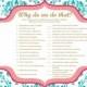 Why do we do that? Bridal Shower Game, Answer Key Included, Instant download