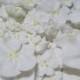 White royal icing flowers -- Three sizes -- Edible cake decorations cupcake toppers (24 pieces)