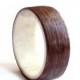Mens Antler Ring, Women Wedding Ring,  Natural Wood  Wedding band, Wenge Wood Ring