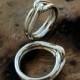 Alternative wedding rings. Couple Promise Ring. His and hers rings. His and his. Hers and hers. Couple Rings in Sterling Silver. Rings set