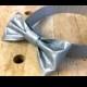 REDNECK Solid Duct Tape Bow Tie - Fancy GEEK Wedding, Grooms Men - Clip On - Adult Bow Tie - Nerd Neck Tie - Grey Bow Tie - Gray Bow Tie