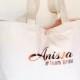 Personalised organic marina tote Bridesmaid bag Bridesmaid gift wedding favors thank you gift