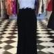 Stunning High Neck Long Sheath Black Prom Dress with Beading Appliques Open Back