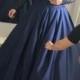 Buy Stylish Navy Blue Off the Shoulder Long Sleeves Beading Long Prom Dress Navy Blue, from for $464.99 only in Main Website.