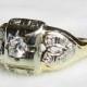 Art Deco Ring Vintage Antique Engagement Ring 14K Old European Cut Diamond .33 Carat tdw Art Deco Diamond Ring 1920s Engagement Ring