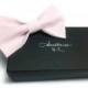 Mens bow tie Blush bow tie Pink bow tie Striped Bow tie Wedding bow tie for men bow tie for Father bow tie for groom bow tie for wedding gyy