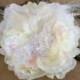 Ivory Wedding Hair Flower , Wedding Headpiece,  Bridal Hair Piece,   Ivory Flower Fascinator, Flower Hair Clip, French Lace Hair piece