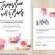 Multicolour Watercolor Wedding Invitation Details Card Set (PDF Suite Download)
