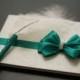 Wedding Guest Book Emerald   Green Ring Bearer Pillow, Flower girl Basket, Green Wedding Pillow  Green Wedding Basket  Cake Serving Set