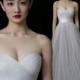 Elegant Wedding Dress Sweetheart Tulle Pleat Off The Shoulder Wedding Dress Prom Dress