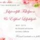 Lively Watercolour Floral Wedding Save The Dates HPS050