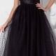 1950S Celebrity Tea Length Black Prom Dresses KSP445
