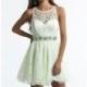 Ivory Lace Beaded Dress by Dave and Johnny - Color Your Classy Wardrobe