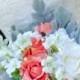 Hydrangea Wedding Bouquet, Rustic Bridal Bouquet, Unstructured Bouquet, Garden Wedding Bouquet, Silk Flower Bridal Bouquet-Ready To Ship