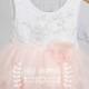 Peach colour girls Tutu style dress white lace sleeveless bodice flower girl dress special occasion dress