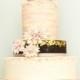 10 Blush Pink And Gold Wedding Cake Ideas { Romantic And Feminine Wedding Cake }