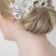 Bridal Hair comb, Freshwater Pearl and Rhinestone Bridal Comb, Wedding Hair Accessory,