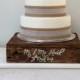 Wedding Cake Stand - Wooden Cake Stand - Personalised Wedding Decor - Rustic Cake Stand - Alternative - Unique - Personalised - Wood - Decor