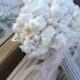 Xo bouquets seashell bouquet pictured in people online  wedding