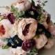 Peony Bridal Bouquet, Silk Wedding Flowers, Blush Wedding Flowers, Vintage Wedding, Rustic Wedding Shabby Chic Wedding, Bride Bridesmade