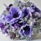 Bridal Bouquet, Purple Bouquet, Lavender Bouquet, Lapis Purple,  Spring Wedding, Brides Bouquet, Wedding Bouquet, Bridesmaid Bouquet