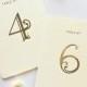 Wedding Table Numbers - Rose Gold Wedding Numbers - Fast Shipping