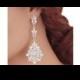 Bridal earrings-Crystal chandelier earrings-DELIA