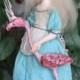 OOAK Art Doll "Alice".Height 13.39 inch (34 cm).
