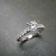 Engagement Ring / 0.40ct Diamond Ring / Diamond Engagement Ring / Wedding Ring / Diamond Ring / Solitaire Diamond Ring in 14K White Gold