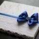 Royal Blue Wedding Guest Book Lace  Baby Shower Book  Blue Reception Journal  Blue Guest Book  Blue Sign in Book  Blue Wishes Book