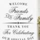 Printable Welcome Sign, Wedding Reception Sign, Welcome from the Mr. and Mrs, Script Wedding Sign, Instant Download