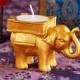 Beter Gifts®  Bridal Shower Favors Golden Elephant tealight Holders SZ054