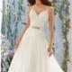 Embroidered Soft Net Gown by Blu by Mori Lee - Color Your Classy Wardrobe