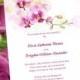 Printable Wedding Invitation Template "Orchid" 