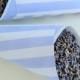 Signature BLUE STRIPE CONES, confetti cones, candy cones, wedding favors, wedding paper cones - unfilled, set of 10