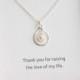 Mother-in-law's Sterling Silver Pearl Necklace with Sentiment Card