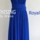 Maxi Royal Blue Bridesmaid Dress infinity Dress Prom Dress Convertible Dress Wrap Dress