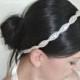 Bridal Crystal Headband, Beaded Wedding Headpiece, Rhinestone Headband, JULIE